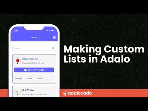 Lists in Adalo, from data to layout video thumbnail