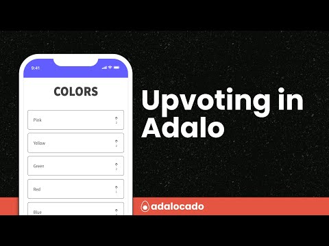 How do you add upvoting in Adalo? video thumbnail