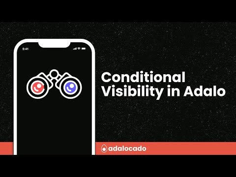 How does conditional visibility work in Adalo? video thumbnail