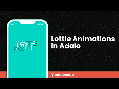 How do you use Lottie animations in Adalo? video thumbnail