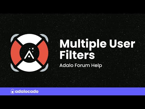 How do you filter by multiple users in Adalo? video thumbnail