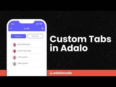 How do you create tabs in Adalo? video thumbnail