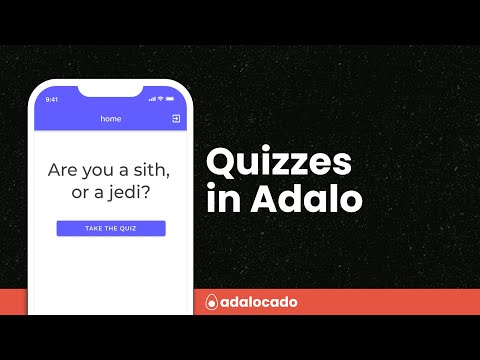 How do you build a quiz in Adalo? video thumbnail