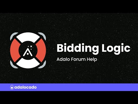 How can bidding logic be modeled in Adalo? video thumbnail