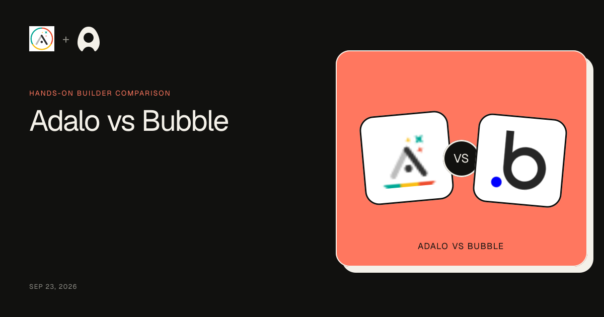 Adalo vs Bubble: hands-on task-tracker test cover artwork